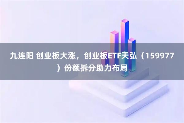 九连阳 创业板大涨，创业板ETF天弘（159977）份额拆分助力布局