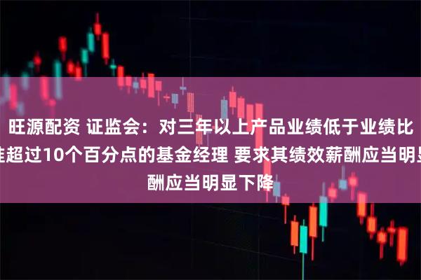 旺源配资 证监会：对三年以上产品业绩低于业绩比较基准超过10个百分点的基金经理 要求其绩效薪酬应当明显下降
