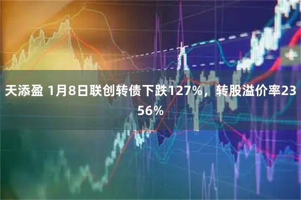 天添盈 1月8日联创转债下跌127%，转股溢价率2356%